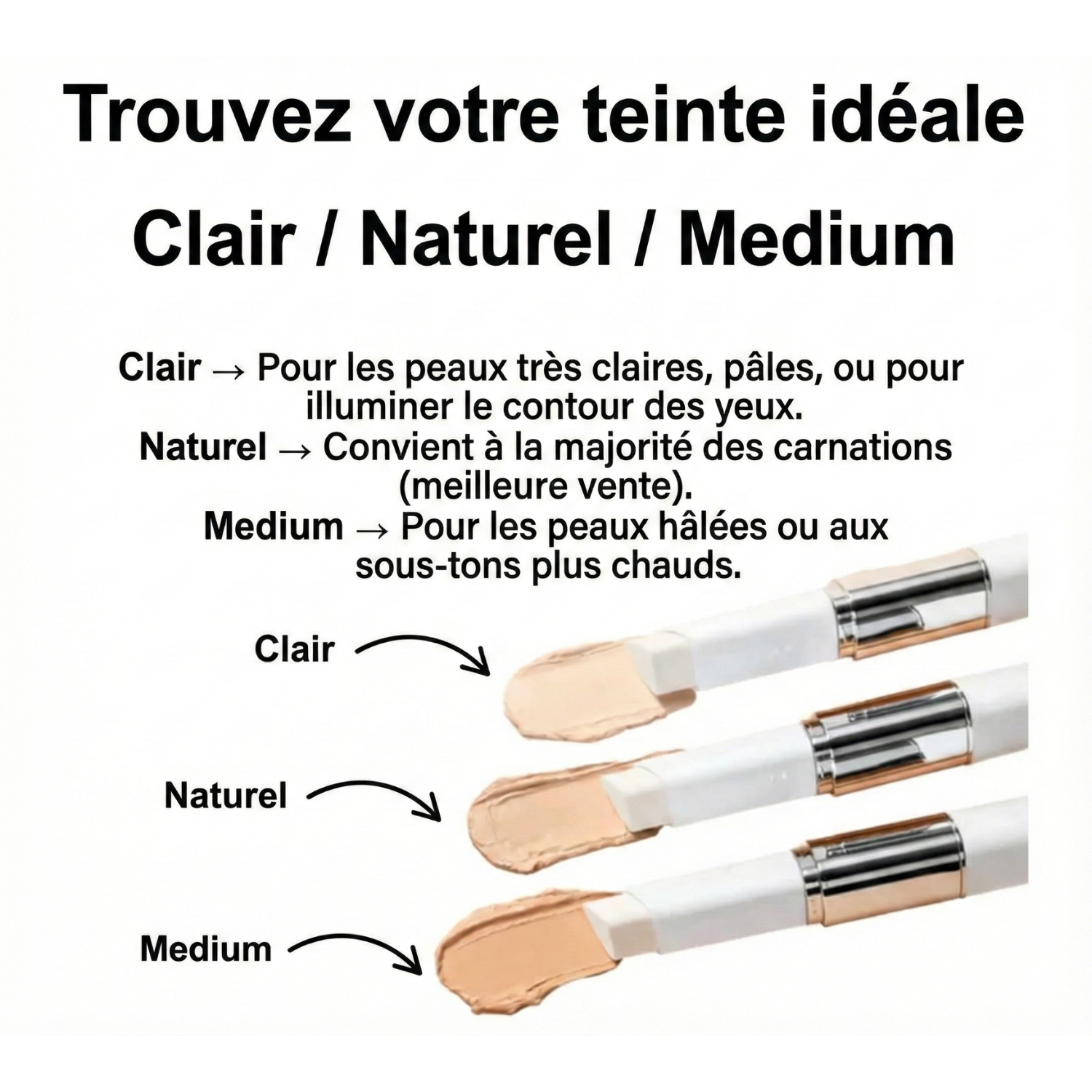 Fond de teint en stick à teinte adaptative (1 acheté = 1 offert)