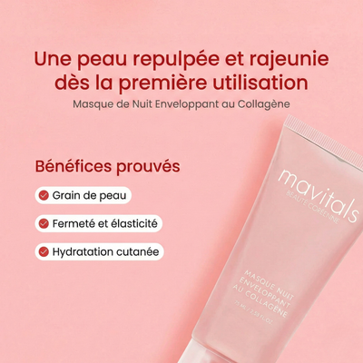 Masque de Nuit Enveloppant au Collagène