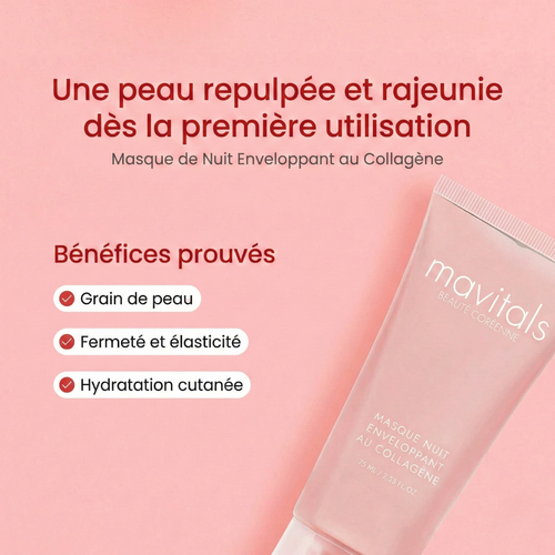 Masque de Nuit Enveloppant au Collagène