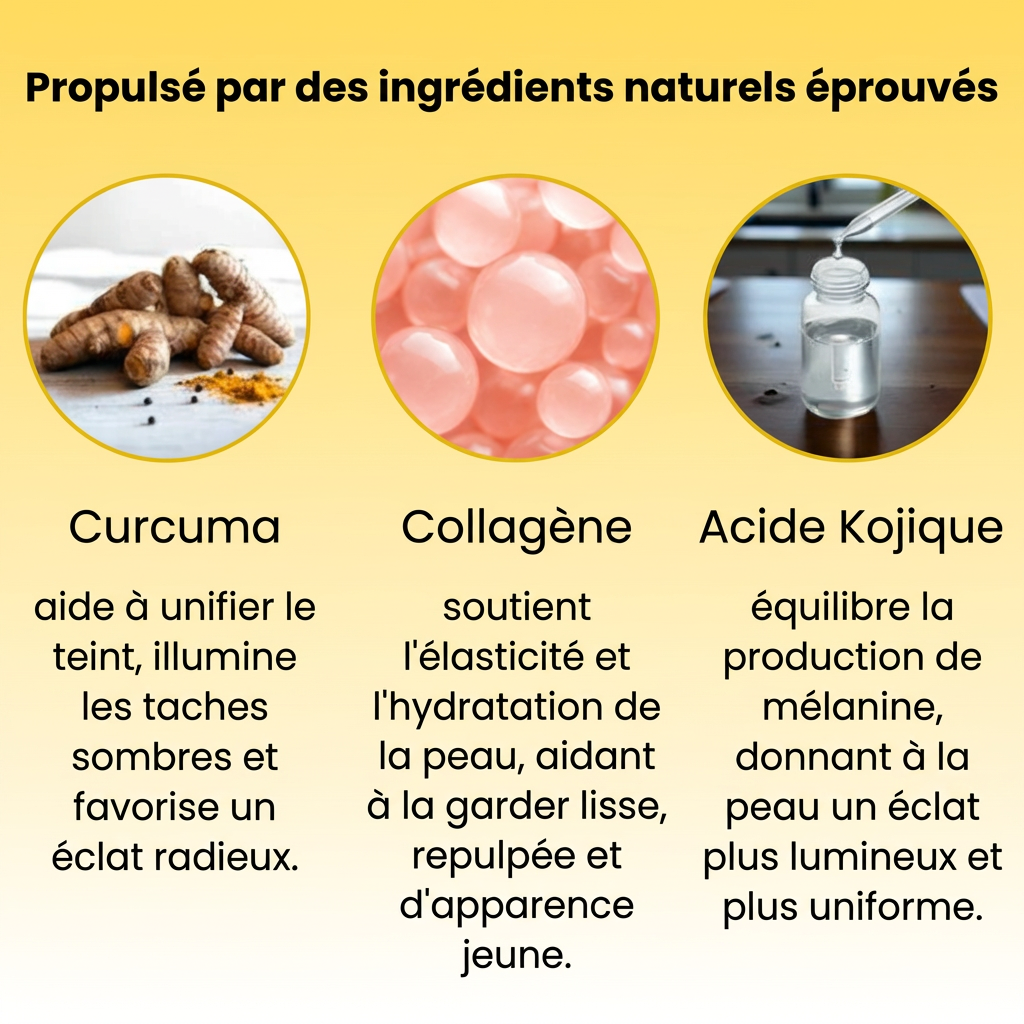 Masque anti-taches au curcuma et à l'acide kojique